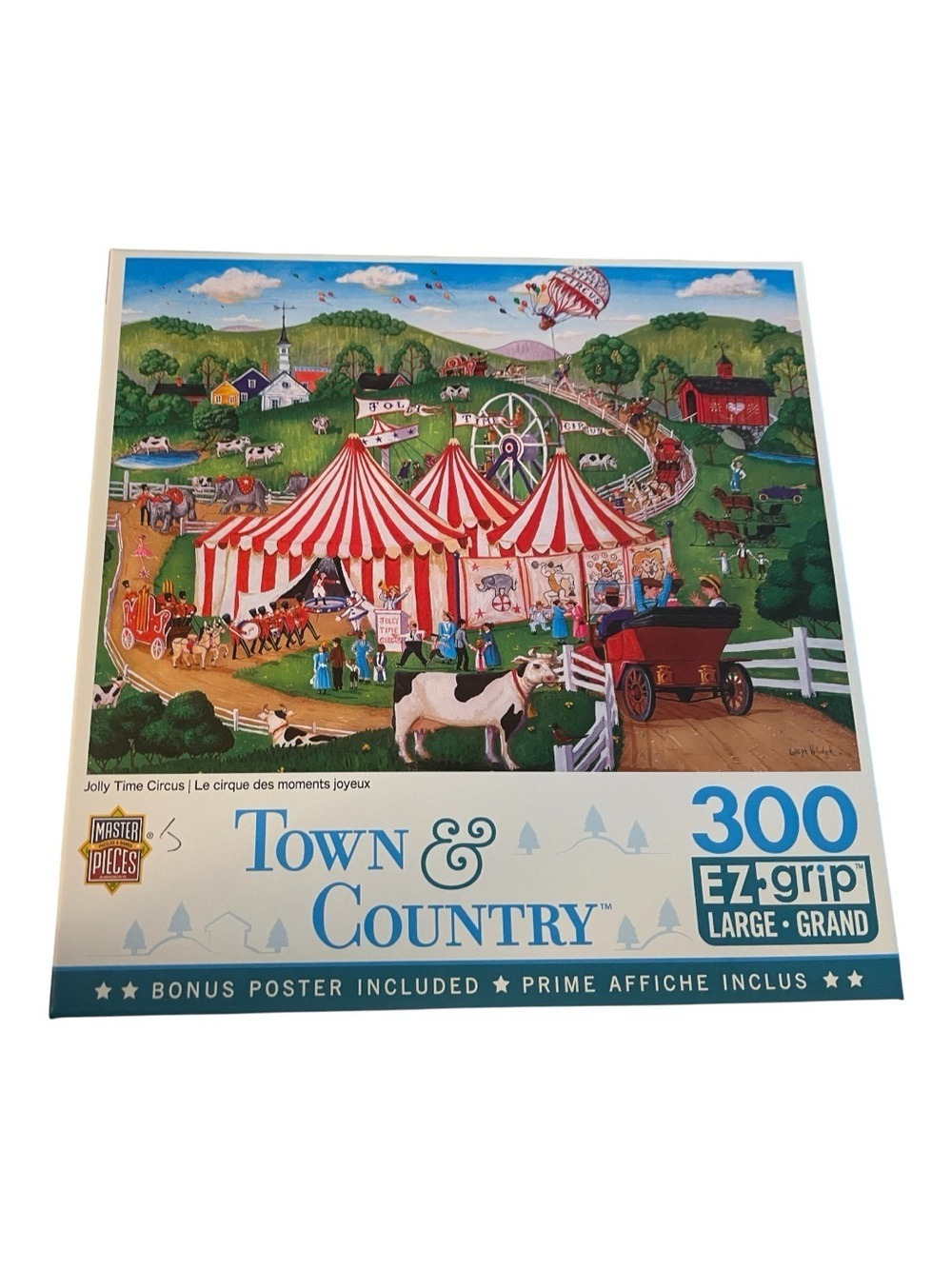 Master Puzzles “Town and Country” Jolly Time Circus 300 EZ-Grip Large Pieces